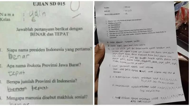 6 Jawaban Nyeleneh Murid di Soal Mata Pelajaran IPS Ini Bikin Guru Tepuk Jidat