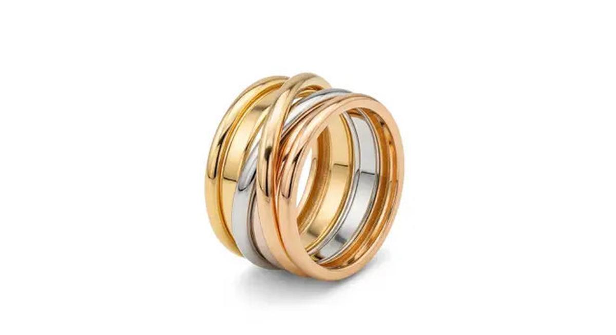 7 Model Cincin Emas Minimalis Dua Warna yang Tampak Mewah Meski Simpel, Kini Tren di 2026