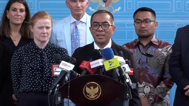 Menteri Pendidikan Tinggi, Sains, dan Teknologi Brian Yuliarto dan Imperial College saat di Istana Negara, Jakarta, Senin (22/6/2026).