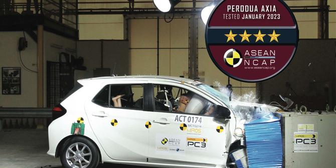 Hasil Uji Tabrak Perodua Axia Kembaran Daihatsu Ayla Capai 4 Bintang