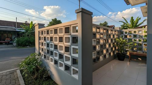 Roster Rumah Agar Teras Terasa Luas tapi Privasi Terjaga Model Hebel/ Bata Ringan