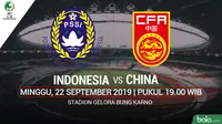 AFC U16 - Indonesia Vs China (Bola.com/Adreanus Titus)