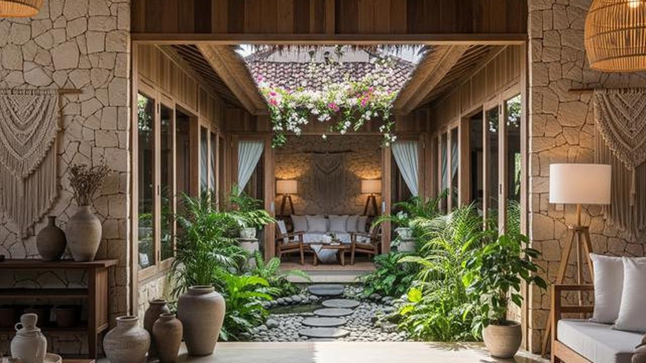 7 Desain Rumah Sederhana tapi Mewah Bergaya Natural Bohemian yang Lagi Tren 2025