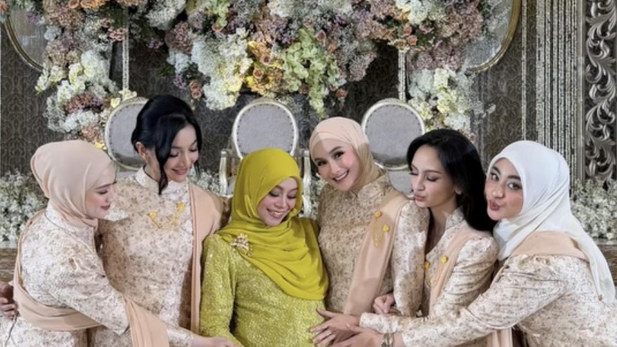 Sederet Selebritis Kenakan Kebaya Coklat saat Jadi Maternity Bestie di Tujuh Bulanan Anak ke-3 Lesti Kejora, dari Melody Laksani-Margin