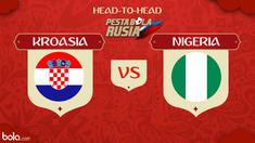 Berita video head-to-head Piala Dunia Rusia 2018: Kroasia vs Nigeria.