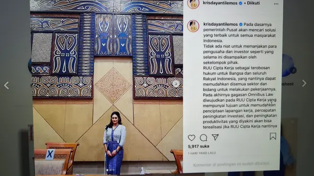 Unggahan Krisdayanti. (Foto: Instagram @krisdayantilemos)