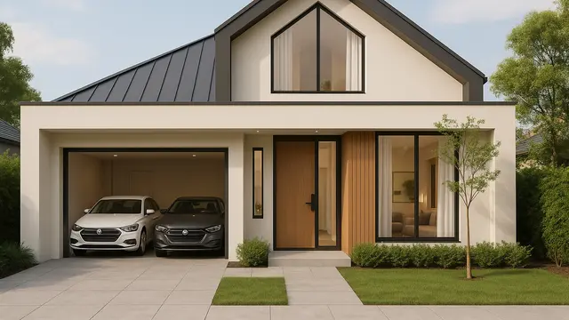 Inspirasi Desain Rumah 6x12 dengan Garasi 2 Mobil