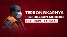 Sebanyak 40 pekerja mendiami 2 sel dan dipekerjakan di kebun kelapa sawit milik sang bupati 10 jam tiap harinya.
