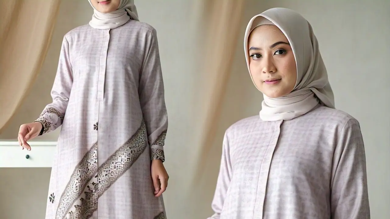 Long Tunik Batik untuk Tampilan Syar'i