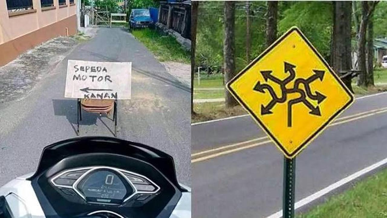 9 Potret Nyeleneh Papan Petunjuk Arah Ini Malah Menyesatkan