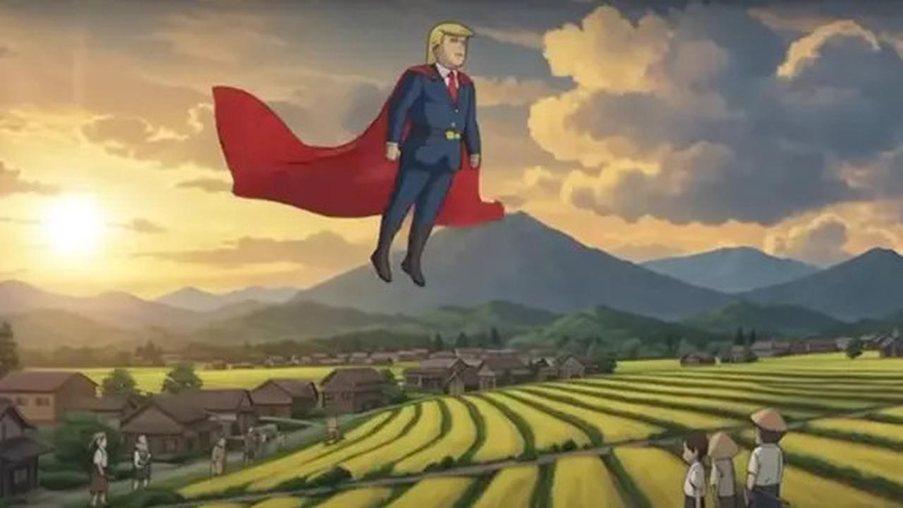 Donald Trump Jadi Pahlawan Anime dalam Lagu dan Video Klip Satir Berjudul Go, Tariff Man Trump!