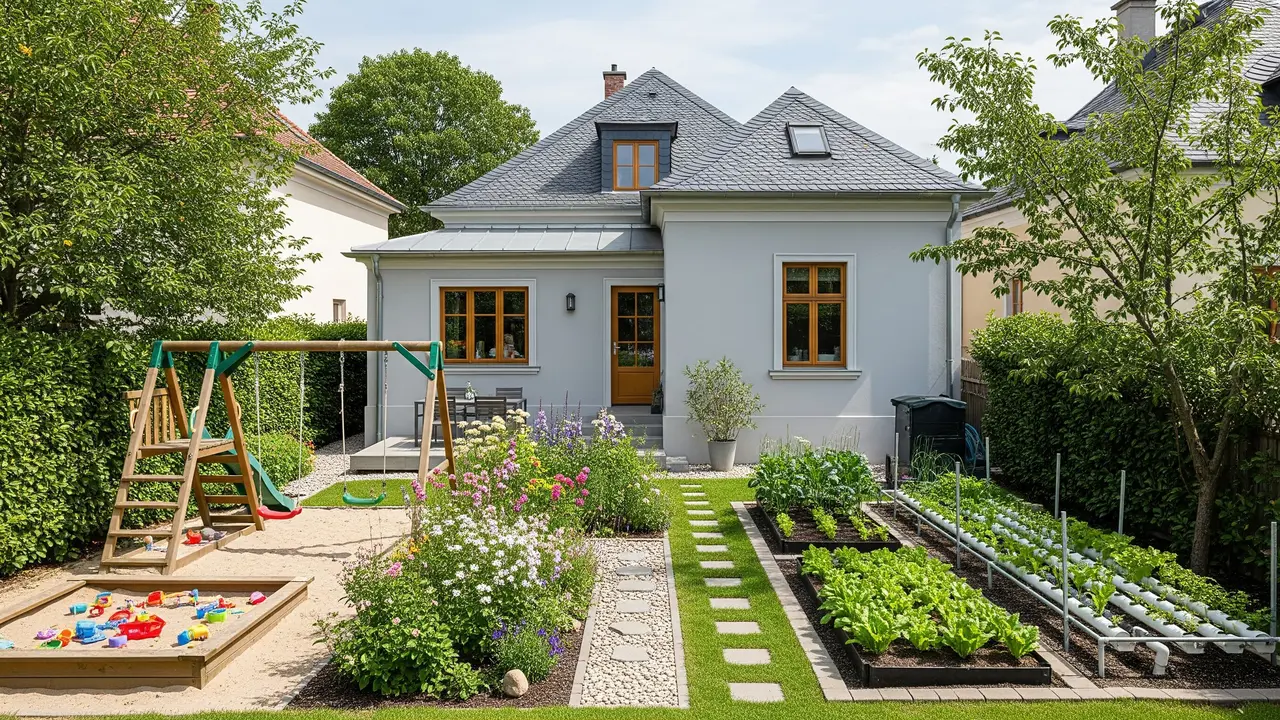 Desain Rumah Mungil Tapi Punya Kebun Luas