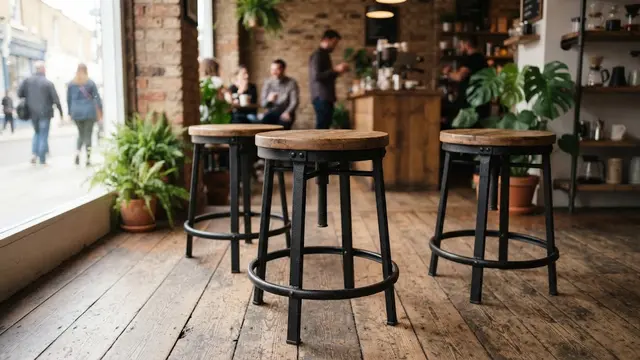 Kursi Stool Bulat/AI Generated