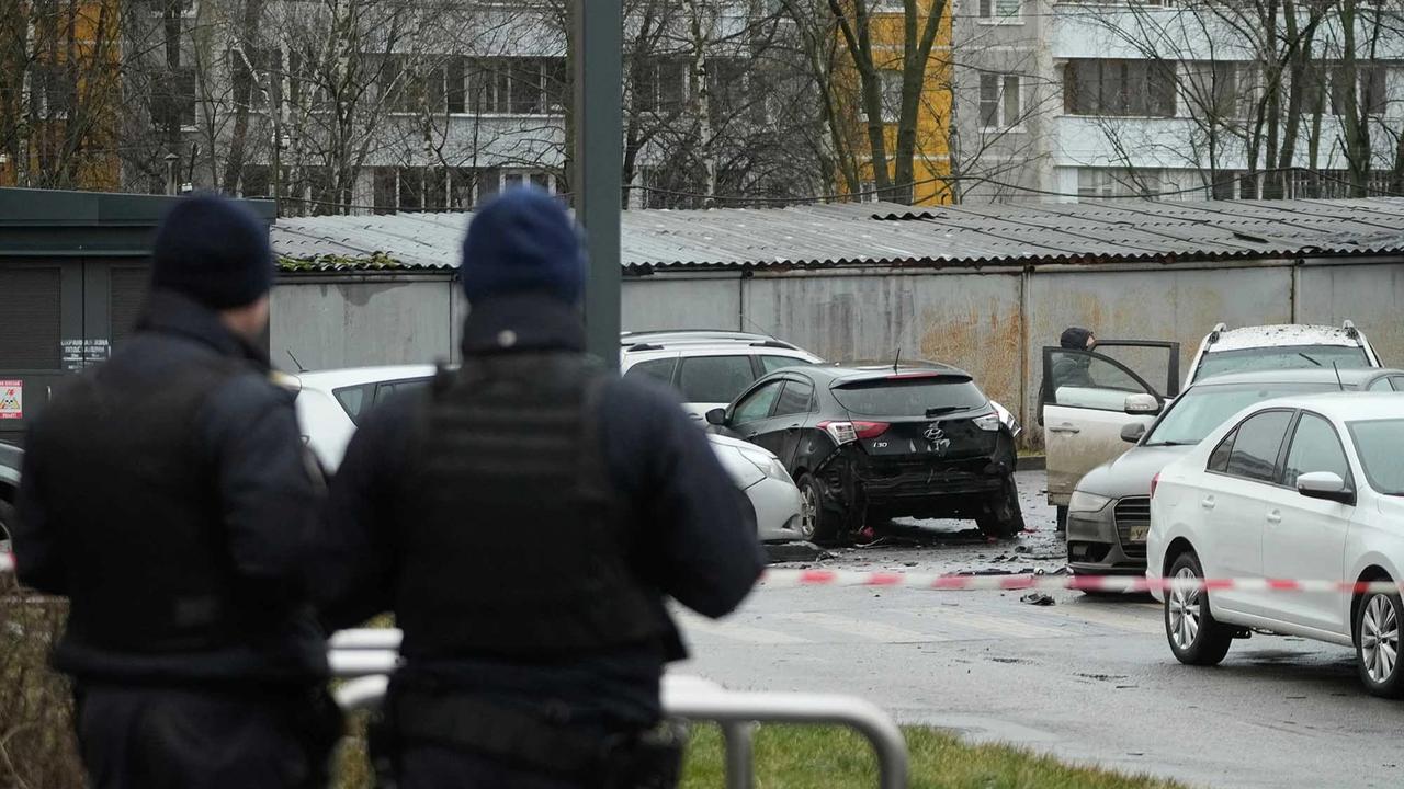 FOTO: Ledakan Mobil di Moskow Tewaskan Jenderal Senior Rusia