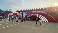 Suasana pelataran Istora Gelora Bung Karno Senayan, Jakarta, saat perhelatan Indonesia Open 2026, 2-7 Juni 2026. (Bola.com/Benediktus Gerendo Pradigdo)