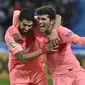 Carles Alena menyumbang satu gol saat Barcelona kalahkan Alaves 2-0 (ANDER GILLENEA / AFP)