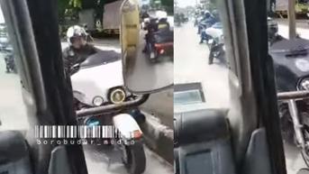 Rombongan Pengendara Moge Nekat Lawan Arah, Sopir Truk: Anda Memang Top
