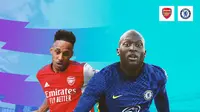 Premier League - Arsenal Vs Chelsea - Aubameyang Vs Lukaku (Bola.com/Adreanus Titus)