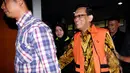 Terdakwa kasus dugaan korupsi simulator surat izin mengemudi yang juga mantan Wakil Kepala Korlantas Polri Brigjen Pol. Didik Purnomo sebelum menjalani sidang pembacaan vonis di Pengadilan Tipikor, Jakarta, Rabu (22/4/2015). (Liputan6.com/Yoppy Renato)