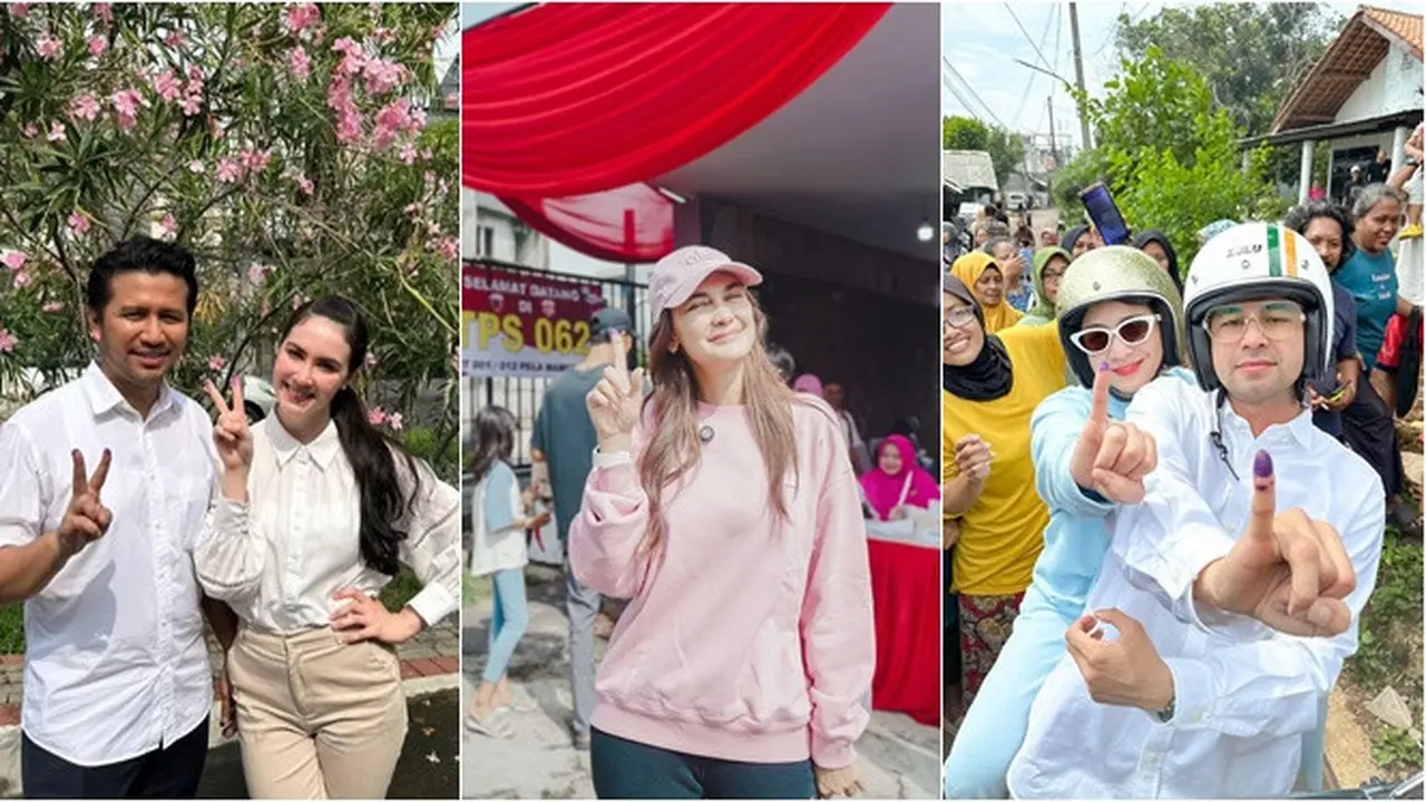 12 Potret Artis Nyoblos Pilkada 2024, Raffi Ahmad hingga Rano Karno Pamer Tinta Biru