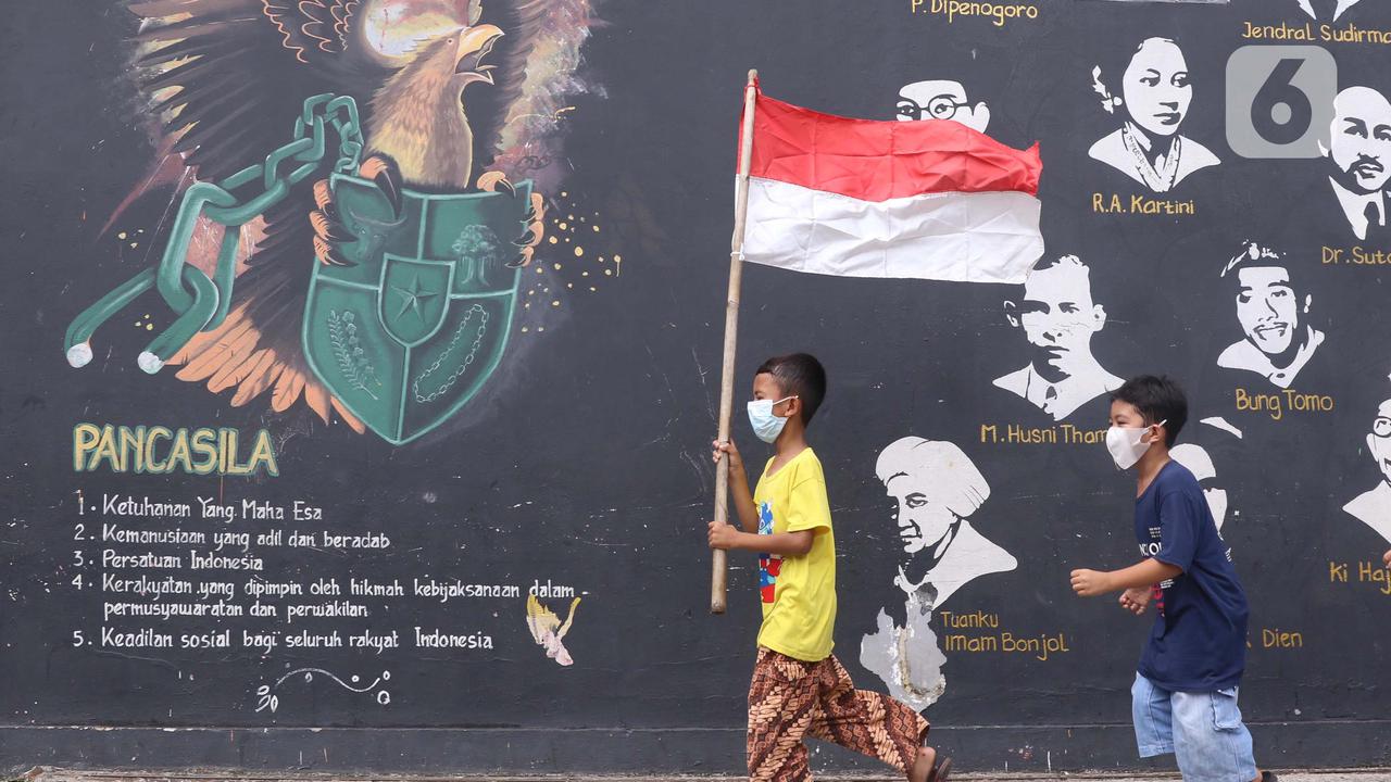 Cara Unik Warga Karang Tengah Rayakan Hari Lahir Pancasila