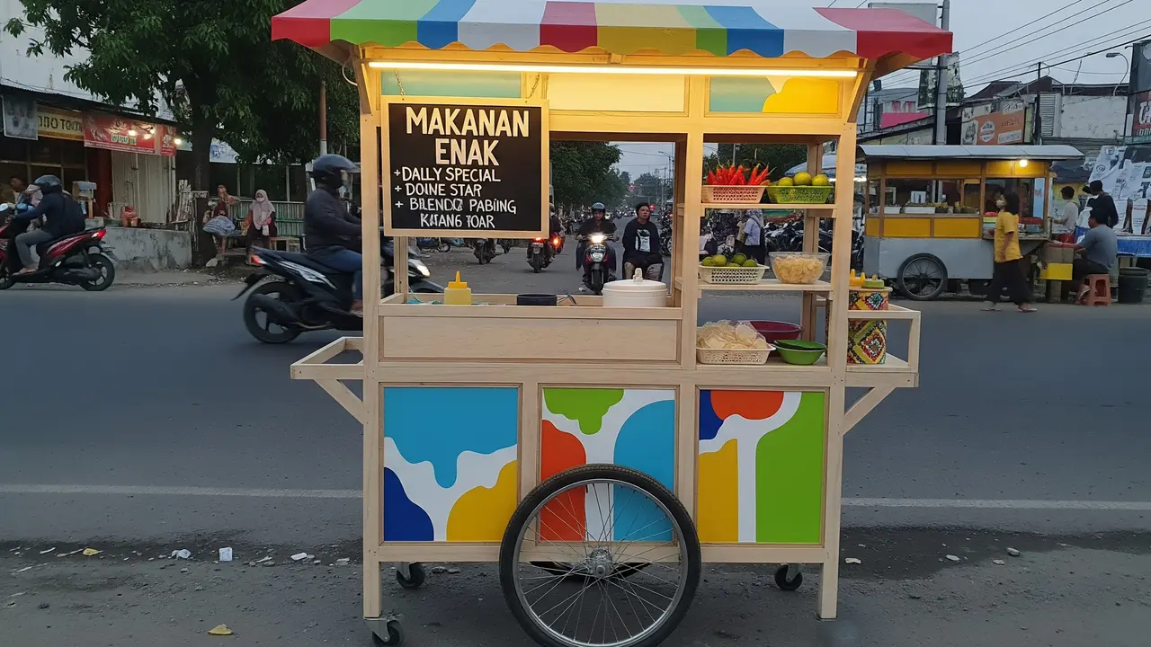 Inspirasi Model Gerobak Usaha yang Simpel dan Unik