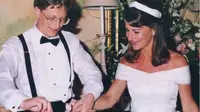 Pernikahan Melinda Gates dan Bill Gates. (Instagram/ melindafrenchgates)