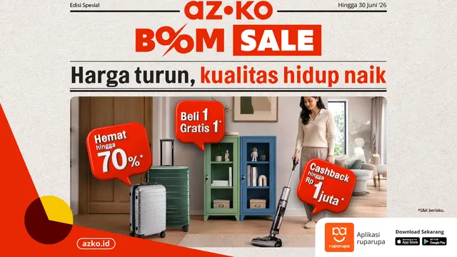 AZKO BOOM SALE 2026 Bawa Kabar Baik, Belanja Kebutuhan Rumah dan Gaya Hidup jadi Lebih Hemat