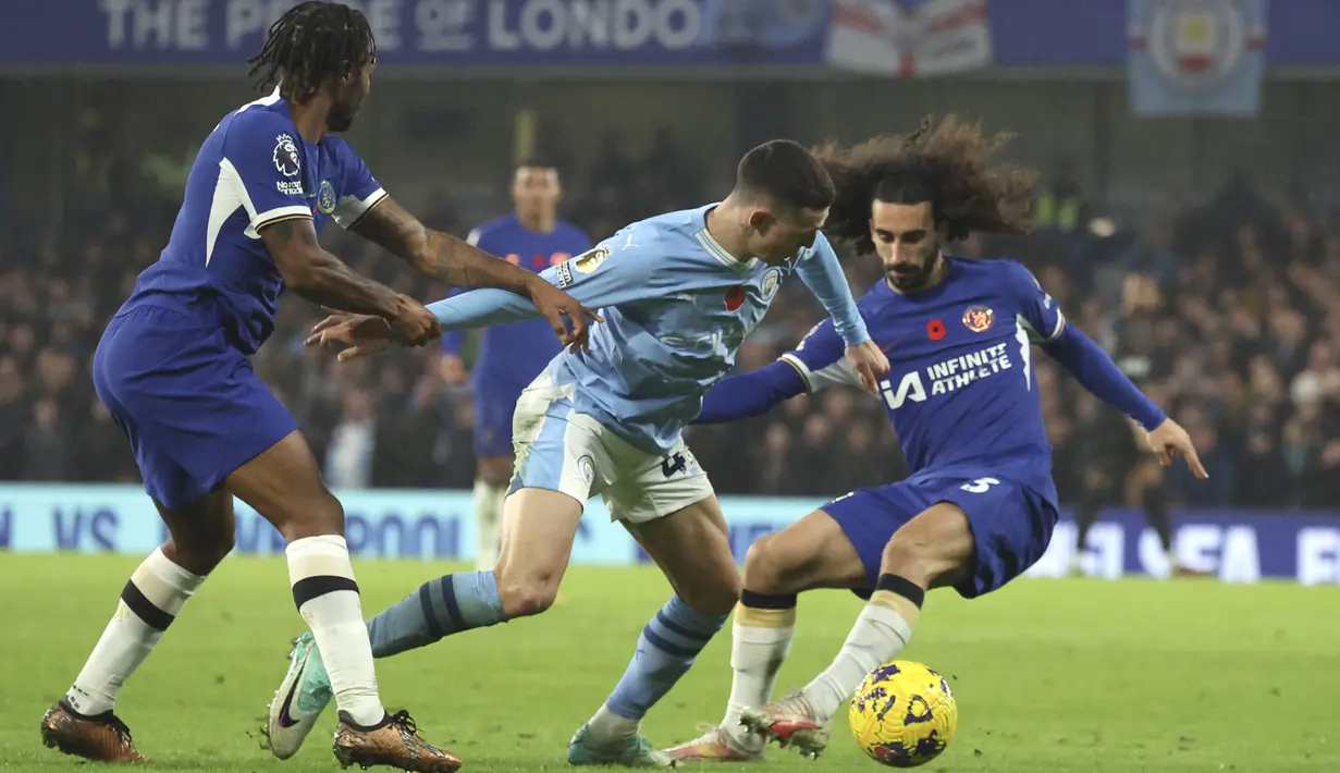 <p>Sementara itu City masih di pucuk klasemen dengan raihan 30 angka. (AP Photo/Ian Walton)</p>