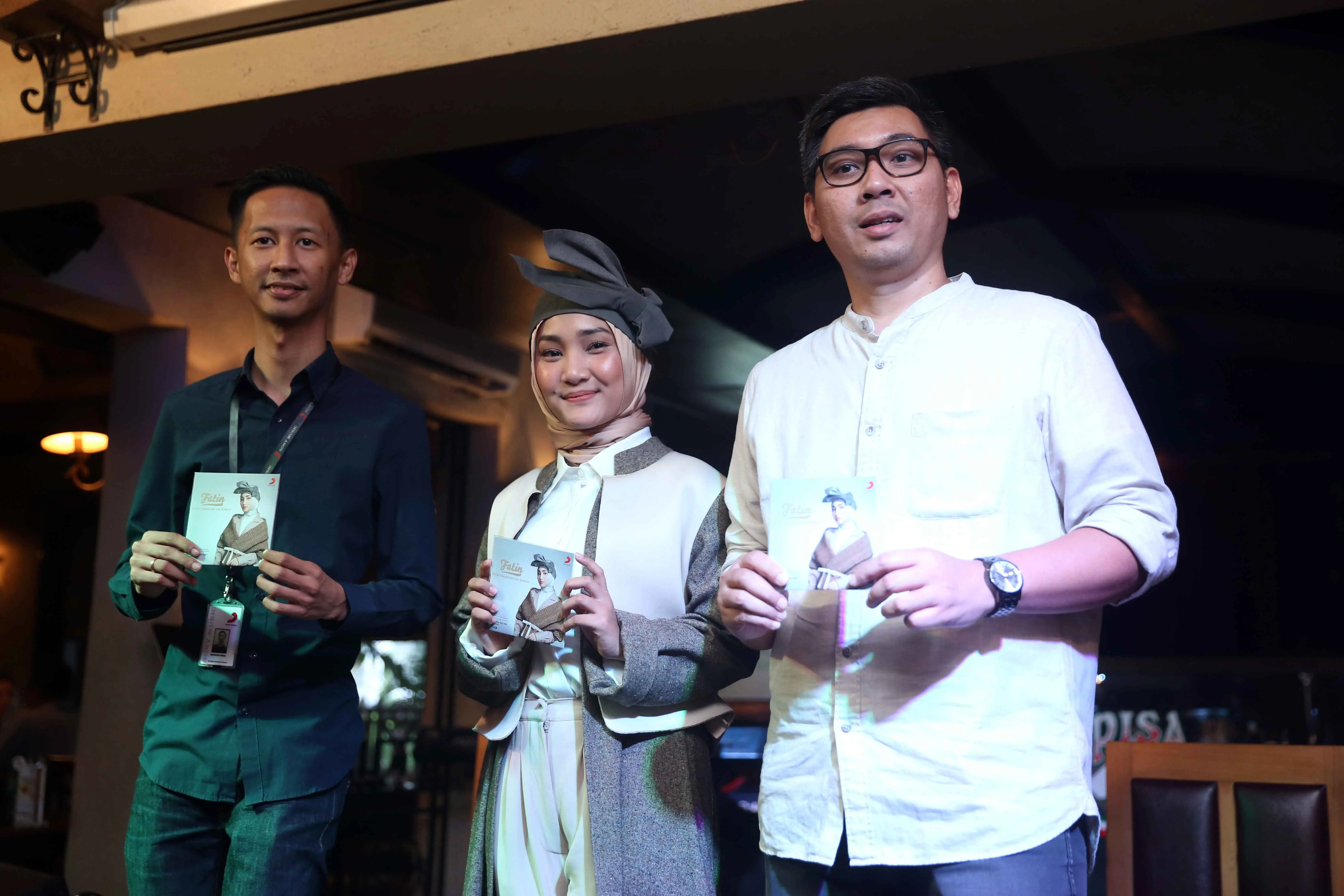 Launching single religi Fatin (Nurwahyunan/Bintang.com)