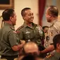 Panglima Komando Daerah Militer (Pangdam) XII/Tanjungpura Mayor Jenderal Andika Perkasa hadir rapat koordinasi dengan Pangdam-Kapolda serta perwira tinggi TNI-Polri di Istana Negara, Jakarta, Senin (24/10). (Liputan6.com/Faizal Fanani)