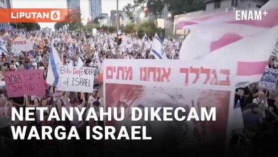 VIDEO: Ribuan Warga Israel Tuntut Gencatan Senjata Perang Israel-Hamas