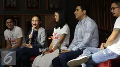 Suasana jumpa pers peluncuran OST ILY from 38.000 FT, Jakarta, Kamis (9/6/2016). Rossa menyanyikan singel Jangan Hilangkan Dia dalam OST tersebut. (Liputan6.com/Herman Zakharia)