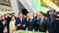 Presiden Jokowi memamerkan proyek IKN Nusantara di Hannover Messe 2023