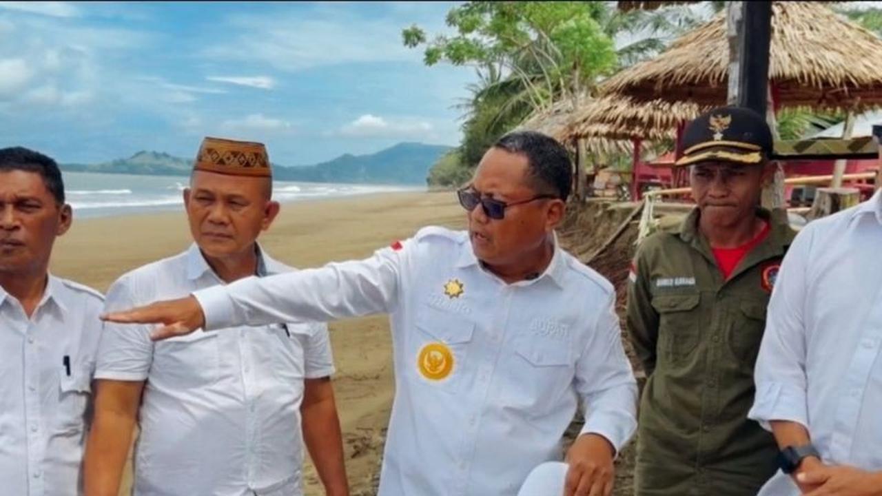 Bupati Gorontalo Utara Bertindak Cepat Atasi Abrasi Pantai Minanga yang Rusak Kawasan Wisata