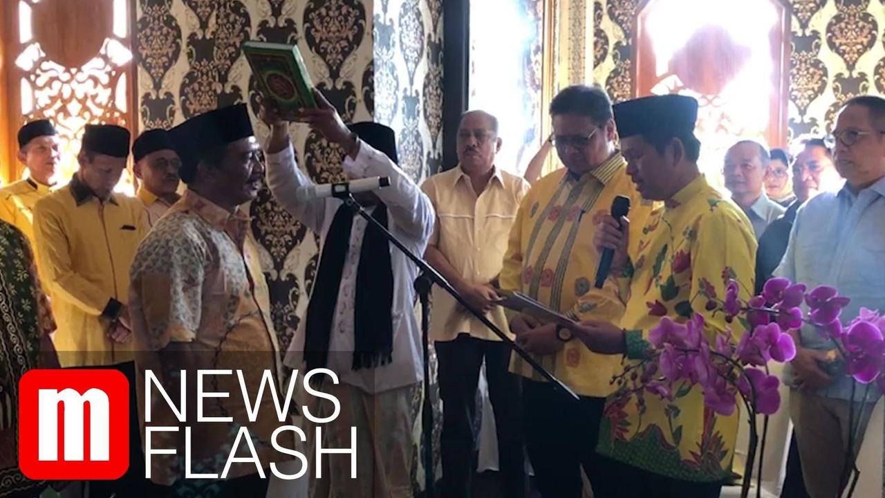 VIDEO: DPD Golkar Jawa Barat Bersumpah Siap Dilaknat Jika Tidak Mendukung Airlangga