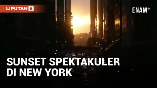 VIDEO: Manhattanhenge, Sunset Spektakuler di Tengah Kota New York