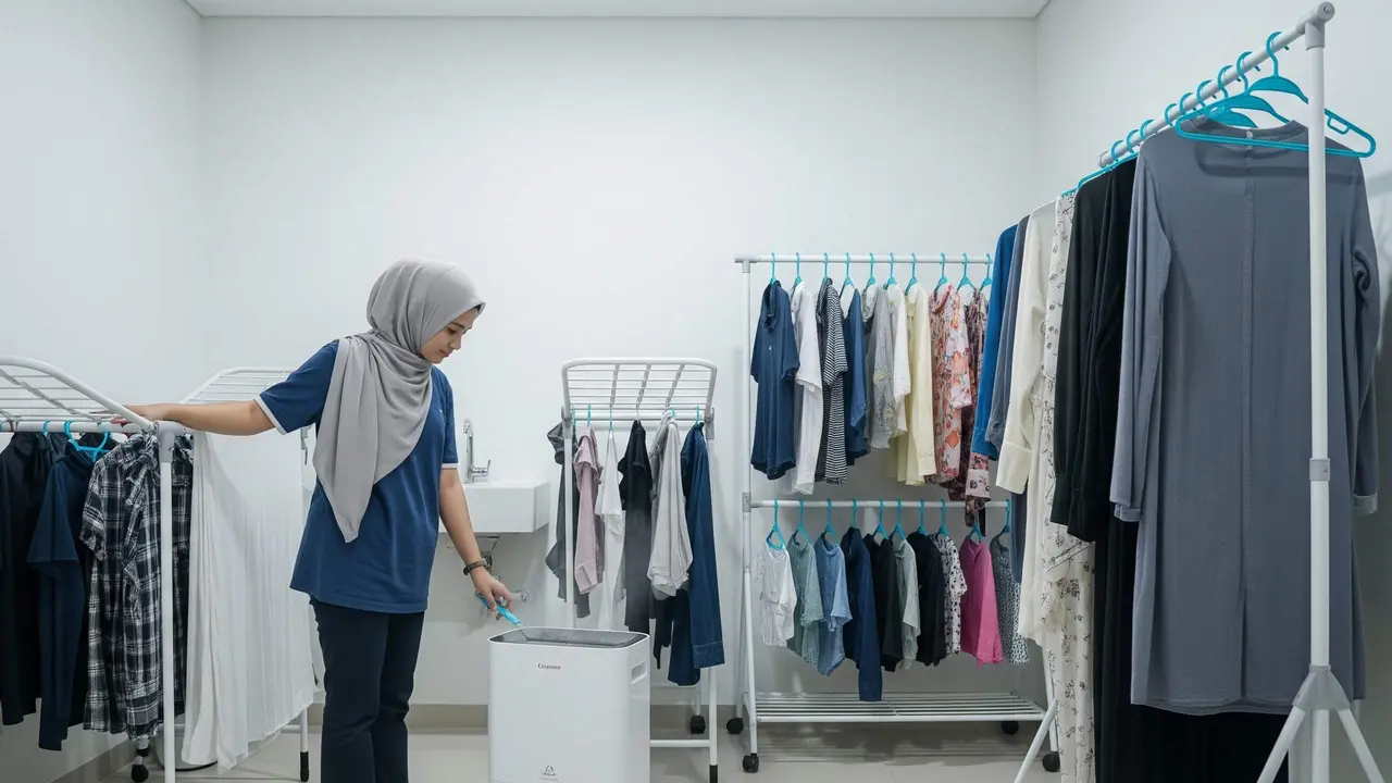 Solusi Area Jemur Tanpa Matahari Langsung Agar Pakaian Tak Bau Apek