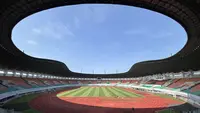 Stadion Pakansari, Kabupaten Bogor. (Bola.com/Muhammad Adi Yaksa).