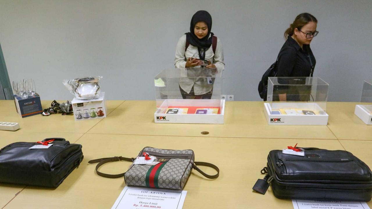 KPK Lelang Barang Rampasan Korupsi