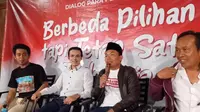 Dialog Para Pendukung: Berbeda Pilihan, tapi Tetap Satu Indonesia yang dilaksanakan Cangkir Opini di Kampung Mahasiswa, Dau, Kabupaten Malang (22/11).