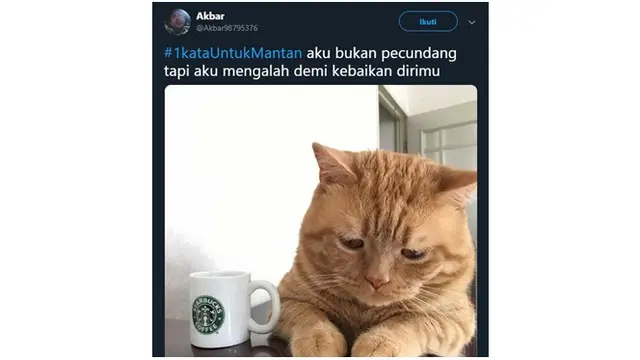 Curhatan Netizen Soal 1 Kata Untuk Mantan Ini Kocak Banget