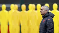 Pelatih Manchester United Jose Mourinho. (AP Photo/Martin Rickett)