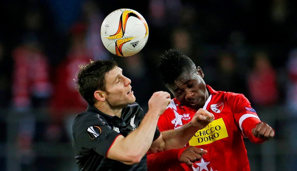 Liverpool lolos ke Babak 32 Besar Liga Europa setelah bermain imbang melawan Sion. (Action Images via Reuters/Lee Smith).