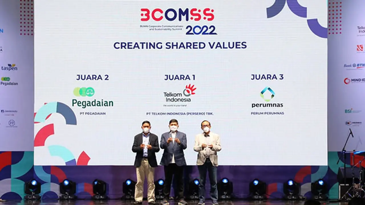 Telkom Boyong 5 Penghargaan di BCOMMS 2022, Juara 1 TJSL of The Year