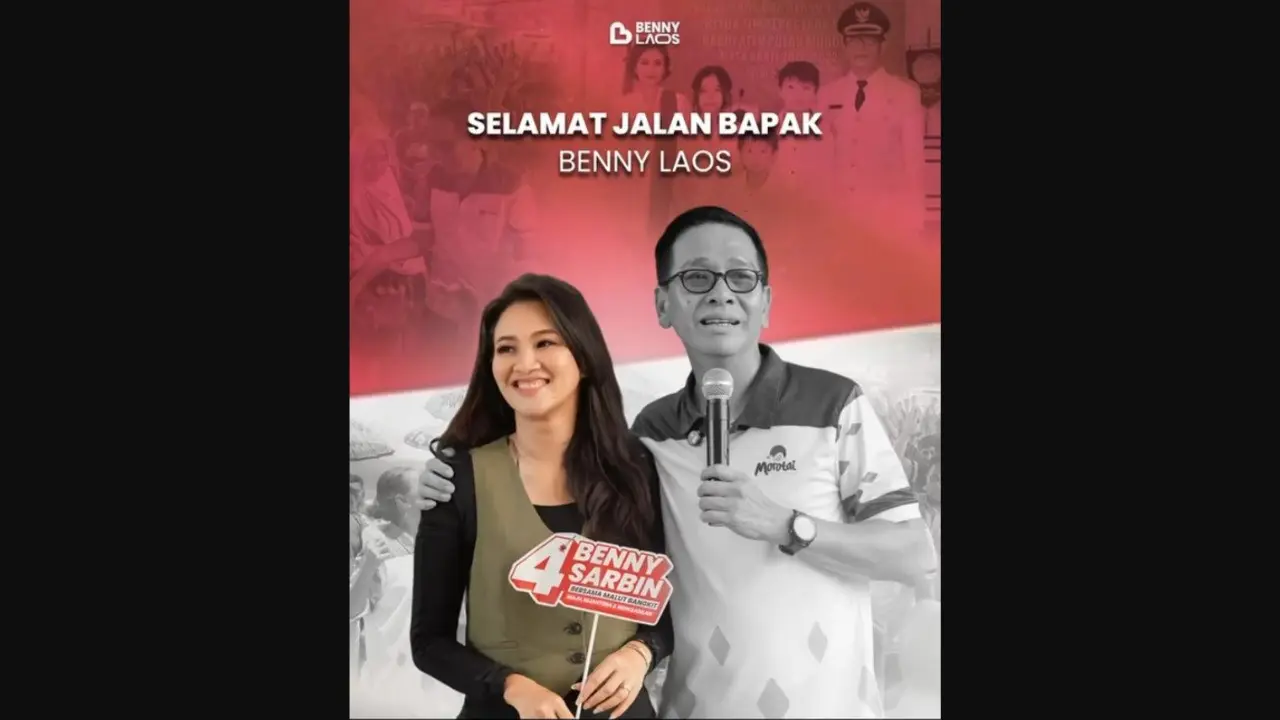 Ashanty dan suaminya Anang Hermansyah menyampaikan duka cita atas meninggalnya Calon gubernur Maluku Utara atau Cagub Malut Benny Laos.