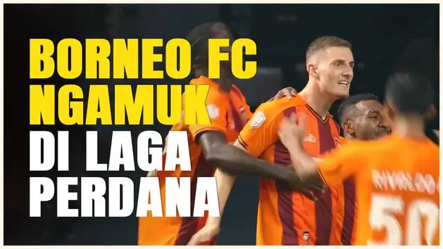 Berita video wakil Indonesia di ASEAN Club Championship, Borneo FC, mengamuk di Stadion Batakan bantai Lion City Sailors tiga gol tanpa balas. Ini kemenangan perdana Stefano Lilipaly dkk.