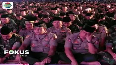 Ribuan TNI-Polri gelar doa dan dzikir bersama untuk korban gempa dan tsunami di Donggola dan Palu serta dalam rangka memperingati Hari Kesaktian Pancasila.