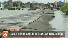 Akibat terjangan air ROB aktivitas warga terganggu dan lebih memilih berdiam di rumah