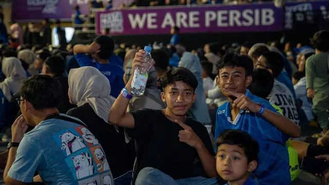 Suporter Persib Bandung.